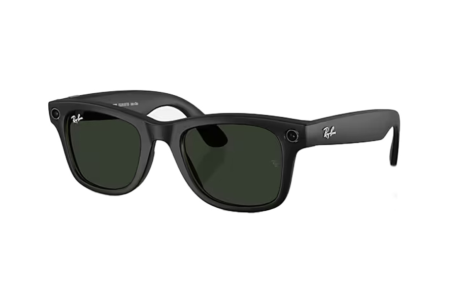 Ray Ban Meta Wayfarer Sunglasses Black Frame with Transition Lenses